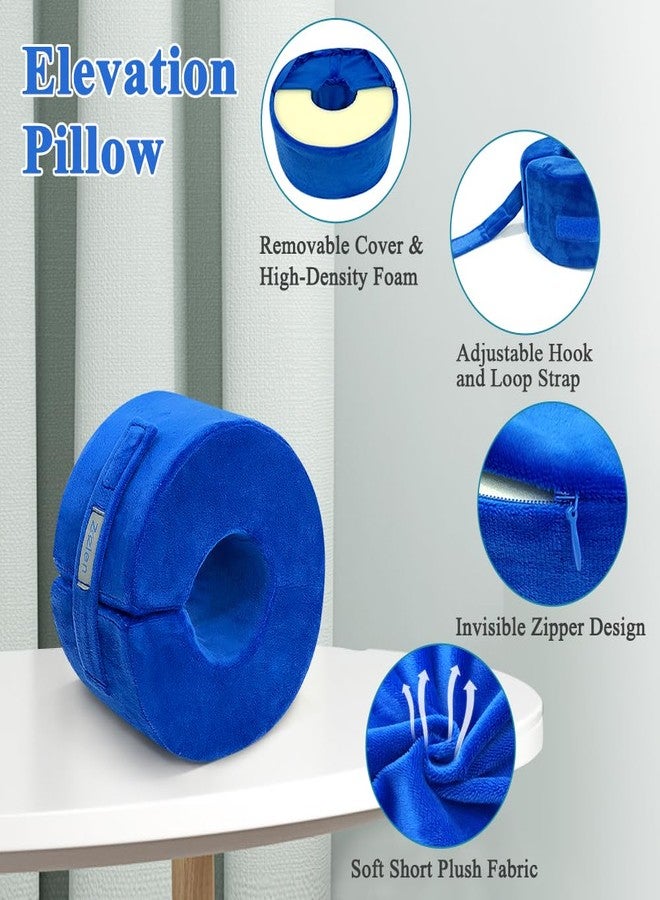 Zelen Heel Protector for Pressure Sores Foot Elevation Pillow Ankle Protector Wedge Heel Protector Cushion for Bed Sores Foot Support Pillow for Sleeping Ulcer Elevated Foam (Medium, 1 PCS) - Image 5
